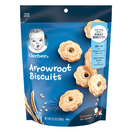 Gerber Cookies Arrowroot - 5.5 OZ 4 Pack