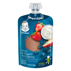 Gerber Toddler Fruit & Yogurt Very Berry - 3.5 OZ 12 Pack