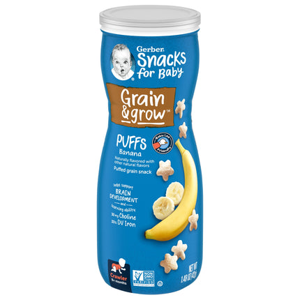 Gerber Graduates Puffs Banana Cereal - 1.48 OZ 6 Pack