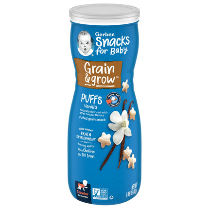 Gerber Graduates Puffs Vanilla Cereal - 1.48 OZ 6 Pack