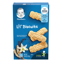 Gerber Graduates Lil Biscuits Whole Grain Biter Biscuits - 4.44 OZ 8 Pack