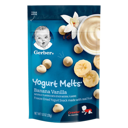 Gerber Graduates Yogurt Melts Banana Vanilla - 1 OZ 7 Pack