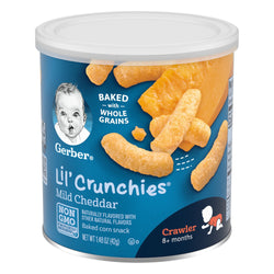 Gerber Graduates Lil Crunchies Mild Cheddar - 1.48 OZ 6 Pack
