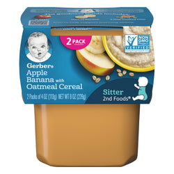 Gerber 2nd Foods Blended Fruits With Oatmeal - 8 OZ 8 Pack