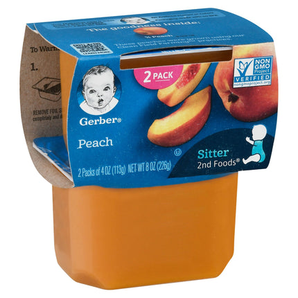 Gerber 2nd Foods Peaches - 8 OZ 8 Pack