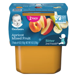 Gerber 2nd Foods Apricot With Mixed Fruit - 8 OZ 8 Pack