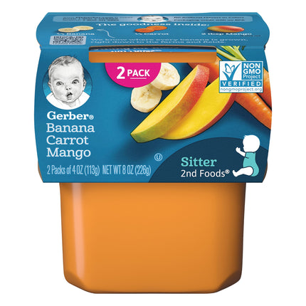 Gerber 2nd Foods Banana Carrot Mango - 8 OZ 8 Pack
