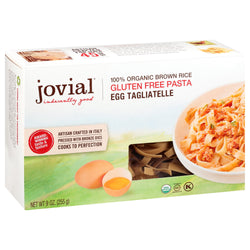 Jovial Organic Gluten Free Tagliatgelle Egg Pasta - 9 OZ 12 Pack