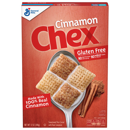 General Mills Gluten Free Chex Cinnamon - 12 OZ 6 Pack