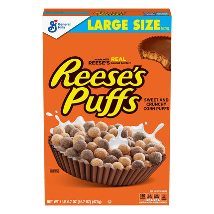 General Mills Reese's Peanut Butter Puffs - 16.7 OZ 10 Pack