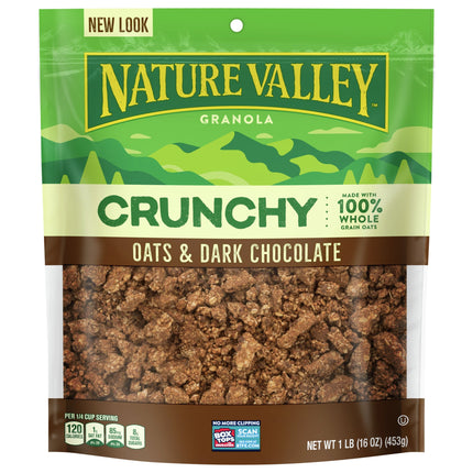 Nature Valley Crunchy Oats & Dark Chocolate Granola - 16 OZ 4 Pack