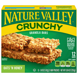 Nature Valley Crunchy Oats 'N Honey Granola Bars - 8.94 OZ 12 Pack