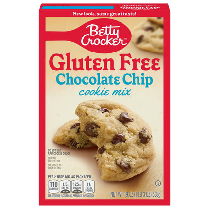 Betty Crocker Mix Cookie Gluten Free Chocolate Chip - 19 OZ 6 Pack