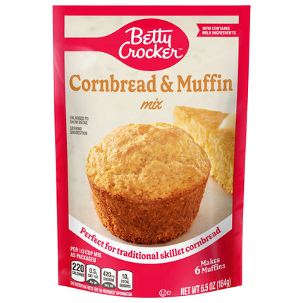 Betty Crocker Muffin Mix Cornbread & Muffin Pouch - 6.5 OZ 9 Pack