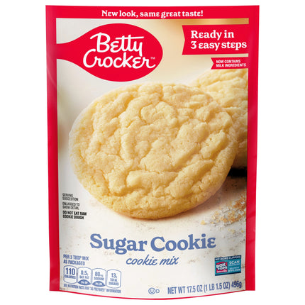 Betty Crocker Mix Cookie Sugar Pouch - 17.5 OZ 12 Pack