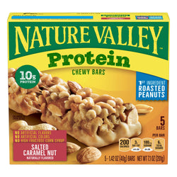 Nature Valley Protein Salted Caramel Nut Chewy Bars - 7.1 OZ 12 Pack