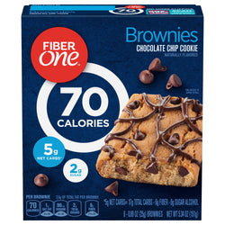 Fiber One 90 Calorie Brownies Chocolate Chip Cookie - 5.34 OZ 8 Pack