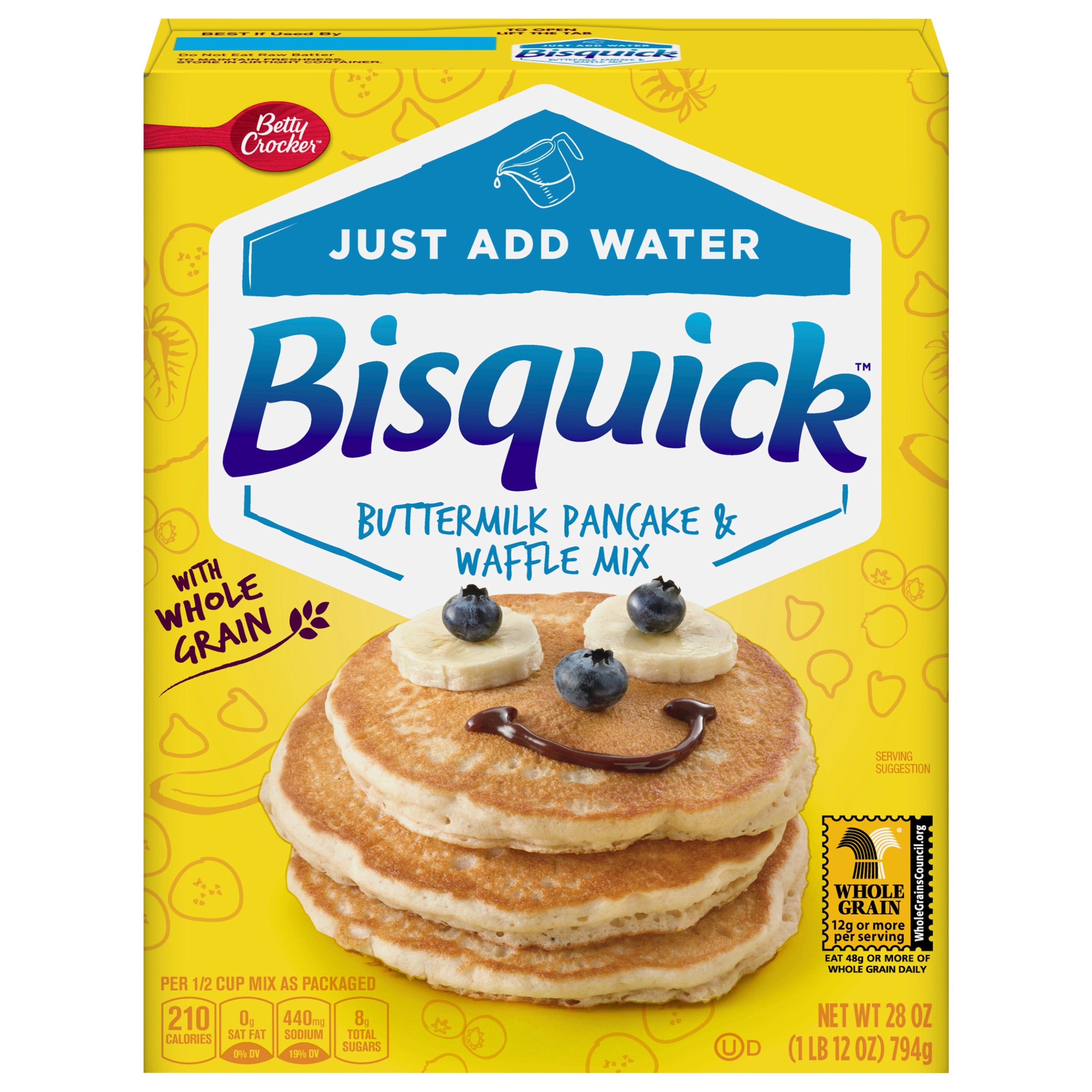Indgang apparat Hurtig Betty Crocker Bisquick Complete Pancake & Waffle Mix Simply Buttermilk –  StockUpExpress