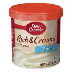 Betty Crocker Rich & Creamy Vanilla Frosting - 16 OZ 8 Pack