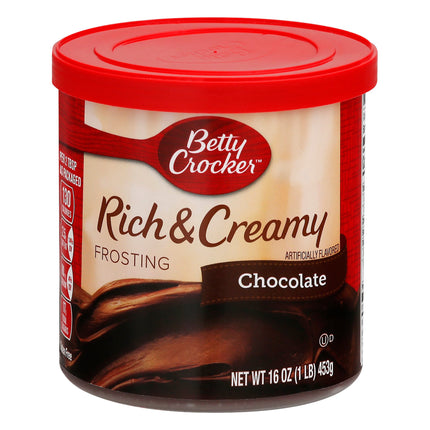 Betty Crocker Rich & Creamy Chocolate Frosting - 16 OZ 8 Pack