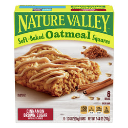 Nature Valley Soft Baked Cinnamon Brown Sugar Oatmeal Squares - 7.44 OZ 8 Pack