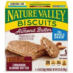 Nature Valley Biscuits Cinnamon Almond Butter - 6.75 OZ 12 Pack