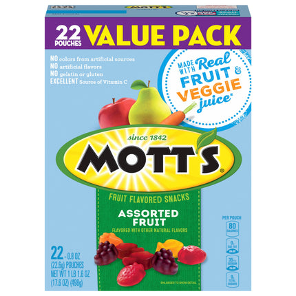 Mott's Assorted Fruit Snacks Value Pack - 17.6 OZ 6 Pack