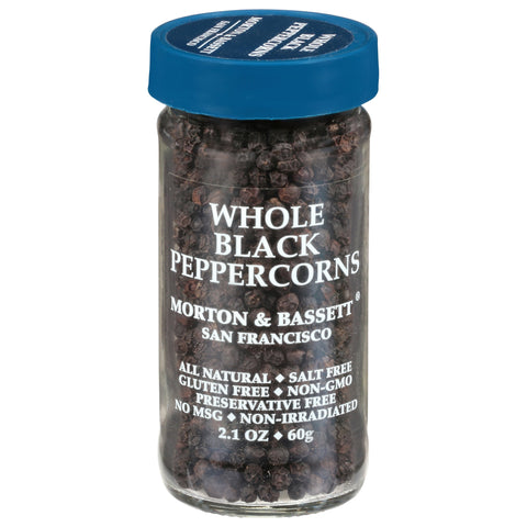 Morton & Bassett Whole Black Peppercorns - 2.1 OZ 3 Pack