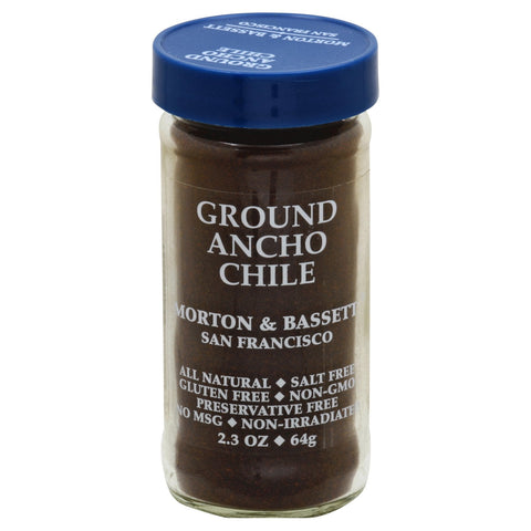 Morton & Bassett Ground Ancho Chile - 2.3 OZ 3 Pack