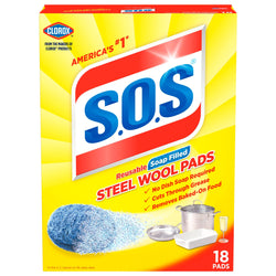 SOS Sponge Soap Pads - 18 CT 12 Pack