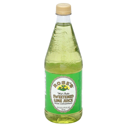 Rose's West India Sweetened Lime Juice - 25 FZ 6 Pack