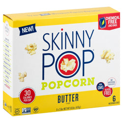 Skinny Pop Butter Microwave Popcorn - 16.8 OZ 6 Pack