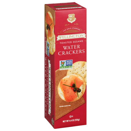 Wellington Toasted Sesame Water Cracker - 4.4 OZ 12 Pack