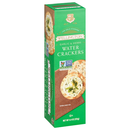 Wellington Garlic & Herb Water Cracker - 4.4 OZ 12 Pack