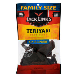 Jack Link's Teriyaki Beef Jerky Family Size - 8 OZ 8 Pack