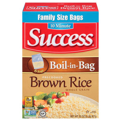 Success Rice Boil In Bag Brown - 32 OZ 8 Pack