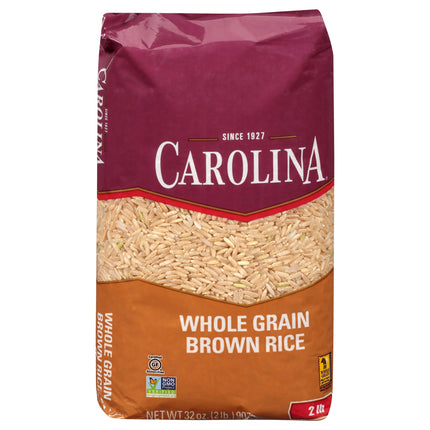 Carolina Rice Brown Long Grain Bag - 32 OZ 12 Pack