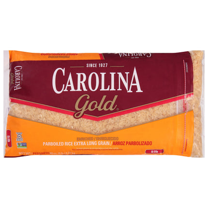 Carolina Rice Gold Parboiled Enriched Extra Long Grain Bag - 80 OZ 8 Pack