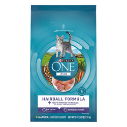 Purina One Cat Food Dry Hairball Formula - 3.5 LB 4 Pack