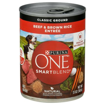 Purina One Dog Food Bag Beef & Brown Rice - 13 OZ 12 Pack