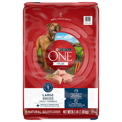 Purina One Dog Food Dry Large Breed - 16.5 LB 1 Pack