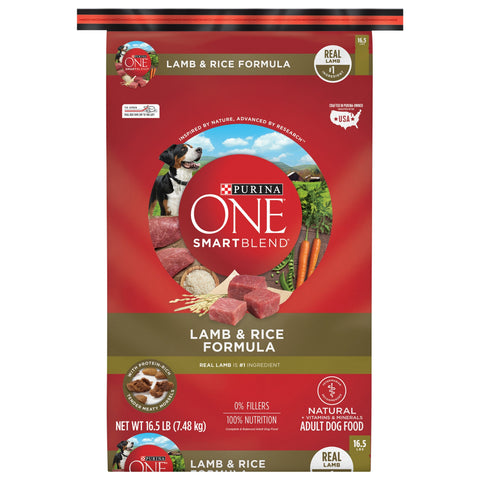 Purina One Dog Food Dry Lamb & Rice 16.5 LB