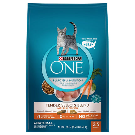Purina One Tender Selects Blend - 3.5 LB 4 Pack