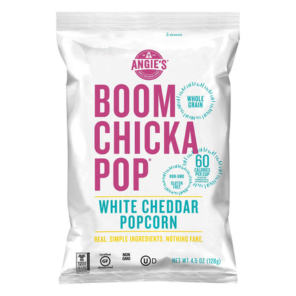 Angie's Boom Chicka Pop White Cheddar Popcorn - 4.5 OZ 12 Pack