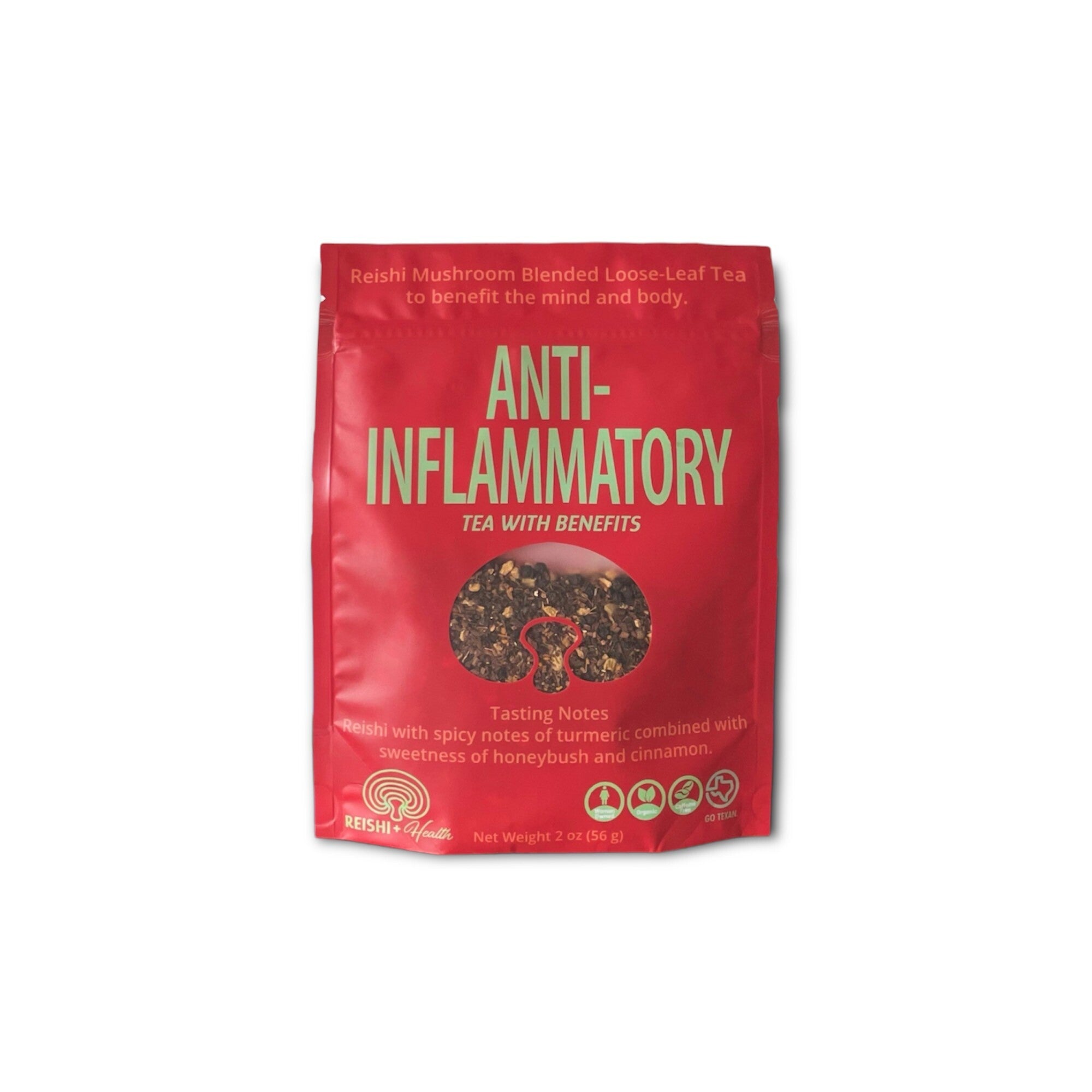Reishi & Health ANTIINFLAMMATORY Tea with Reishi mushrooms 2 OZ 12 StockUpExpress