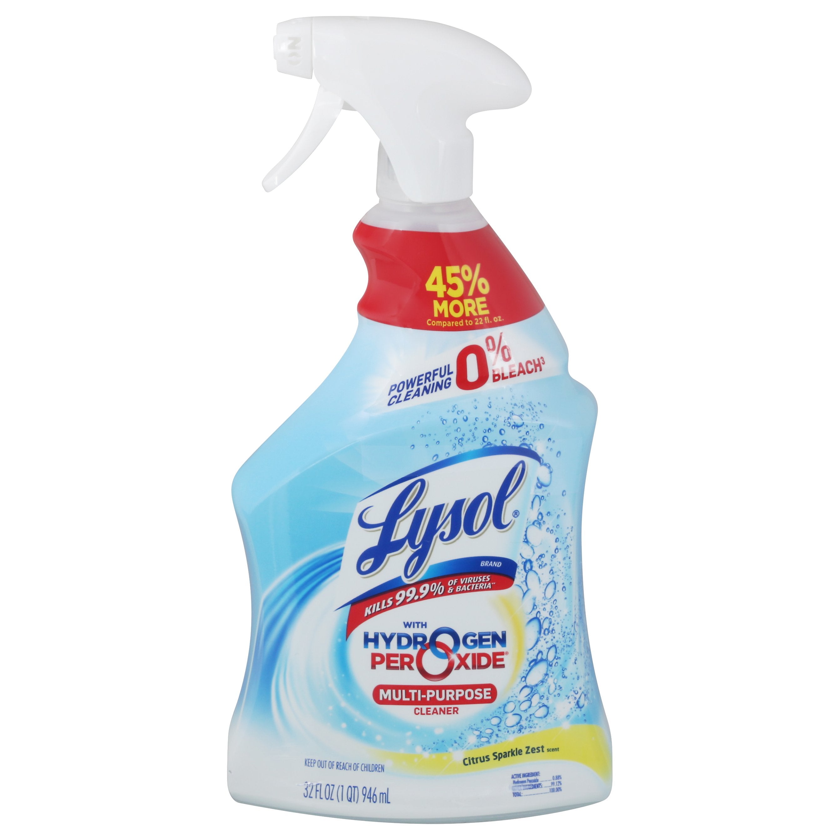 Lysol Power Bathroom Cleaner, 32 fl oz/946 mL Ingredients and Reviews