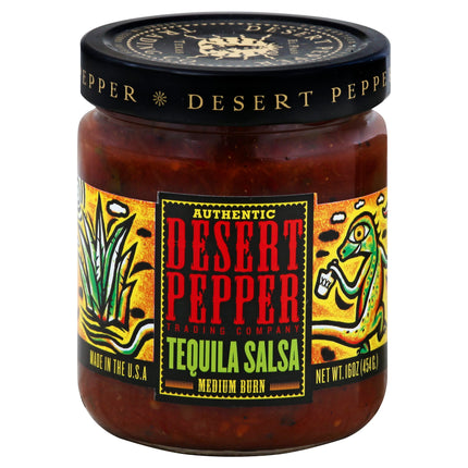 Desert Pepper Tequila Salsa Medium/Hot - 16 OZ 6 Pack
