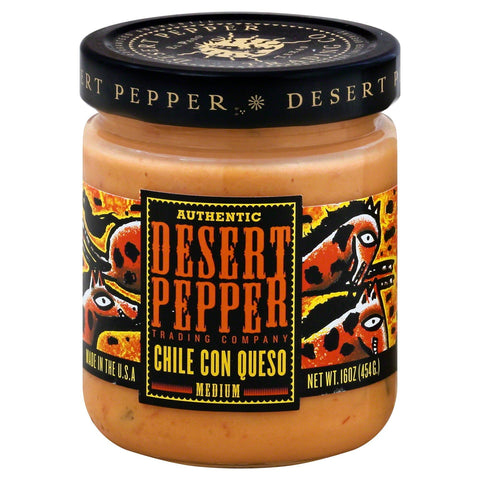 Desert Pepper Chile Con Queso Medium - 16 OZ 6 Pack