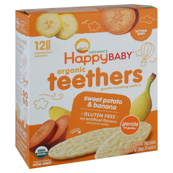 Happy Baby Organic Gluten Free Teethers Sweet Potato & Banana - 1.7 OZ 6 Pack