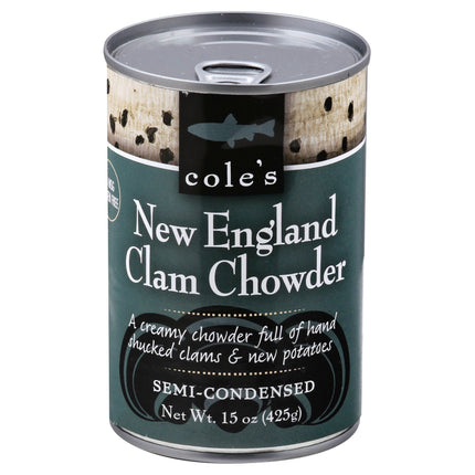 Cole's New England Clam Chowder - 15 OZ 6 Pack